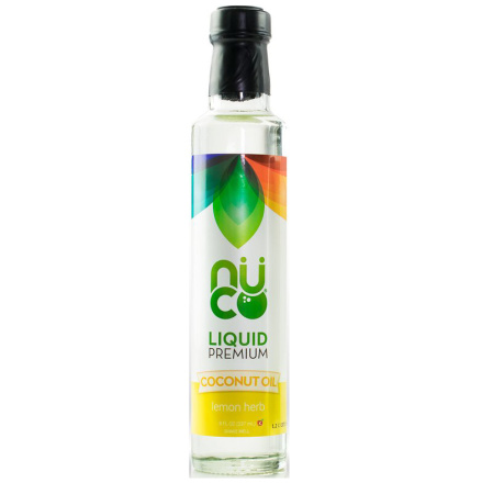 Nuco Liquid Premium Coconut Oil Lemon Herb, 237ml