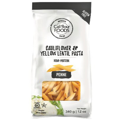 Cali'flour Foods Cauliflower & Yellow Lentil Pasta Penne, 340g