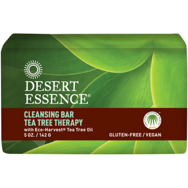 Desert Essence Tea Tree Therapy Cleansing Bar Soap, 142g