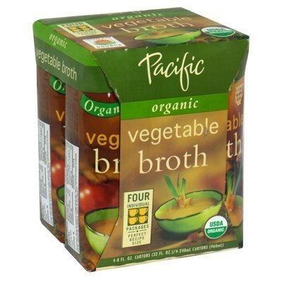 Pacific Foods Organic Vegetable Broth, 4 x 250ml