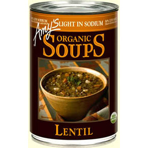 Amy's Kitchen Low Sodium Lentil Soup, 398ml