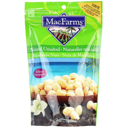 MacFarms Dry Roasted Macadamia Nuts Unsalted, 170g
