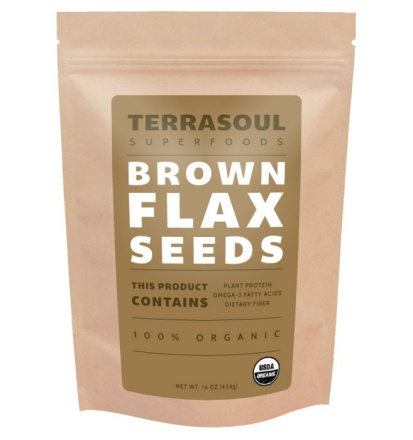 Terrasoul Superfoods Organic Brown Flax Seeds, 907g