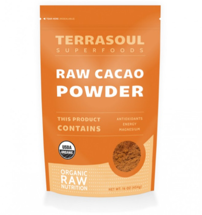 Terrasoul Superfoods Organic Raw Cacao Powder, 454g