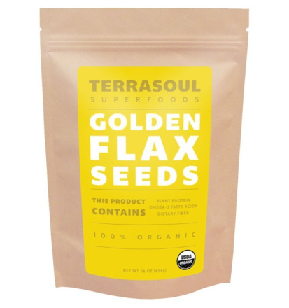 Terrasoul Superfoods Organic Golden Flax Seeds, 907g