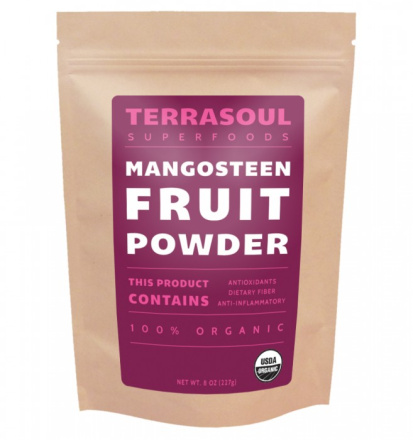 Terrasoul Superfoods Organic Mangosteen Powder, 227g