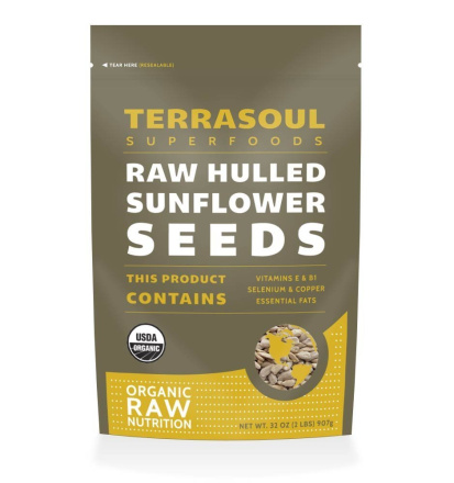 Terrasoul Superfoods Organic Hulled Sunflower Seeds, 907g