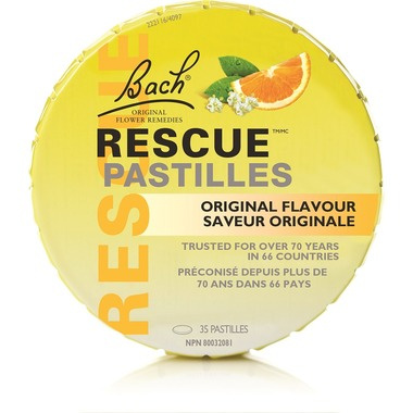 Bach Rescue Remedy Pastilles - Orange Elderflower, 50g