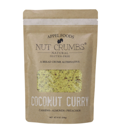 Appel Foods Nut Crumbs Gluten-Free Bread Crumbs Coconut Curry, 226g