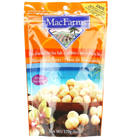 MacFarms Dry Roasted Macadamia Nuts Sea Salt, 170g