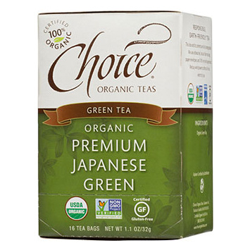 Choice Organic Teas Premium Japanese Green Tea, 16 tea bags
